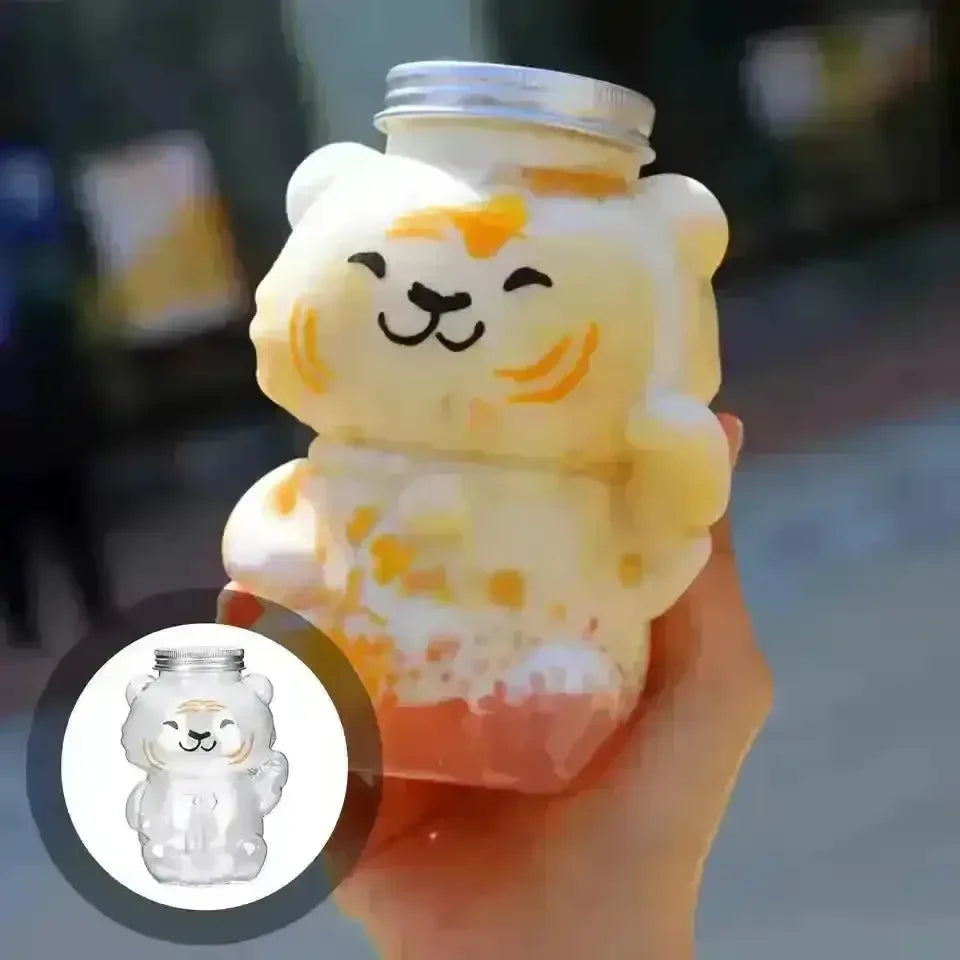 Cute Creative Animal PET Bottles (500 ml) - Bear Hugs