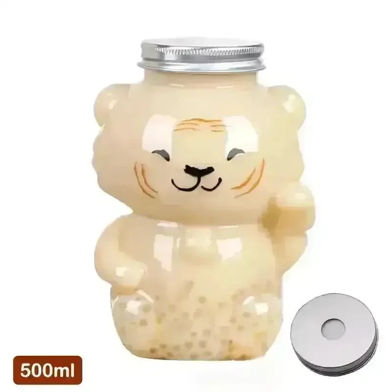 Cute Creative Animal PET Bottles (500 ml) - Bear Hugs