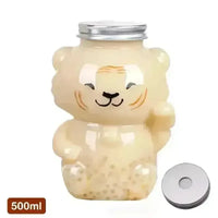 Cute Creative Animal PET Bottles (500 ml) - Bear Hugs