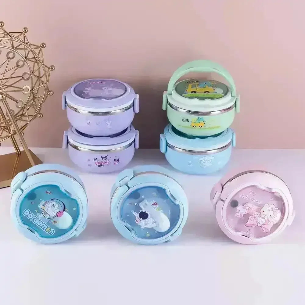 Cute Doraemon Stainless Steel Lunch Box - Bear Hugs