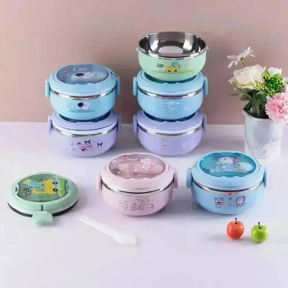 Cute Doraemon Stainless Steel Lunch Box - Bear Hugs