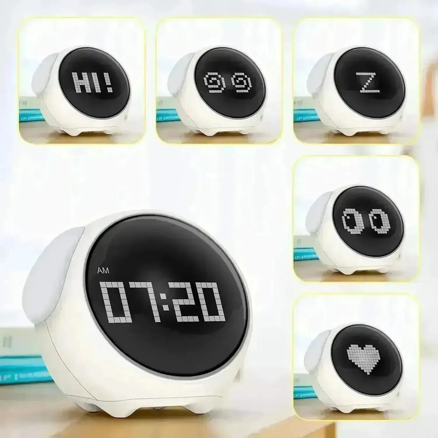Cute Emoji Voice Activated Alarm Clock- Novelty Item, Must Have