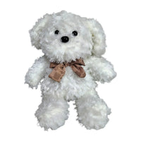 Cute Furry Bow Dog Plush Toy (40 cm) - Bear Hugs