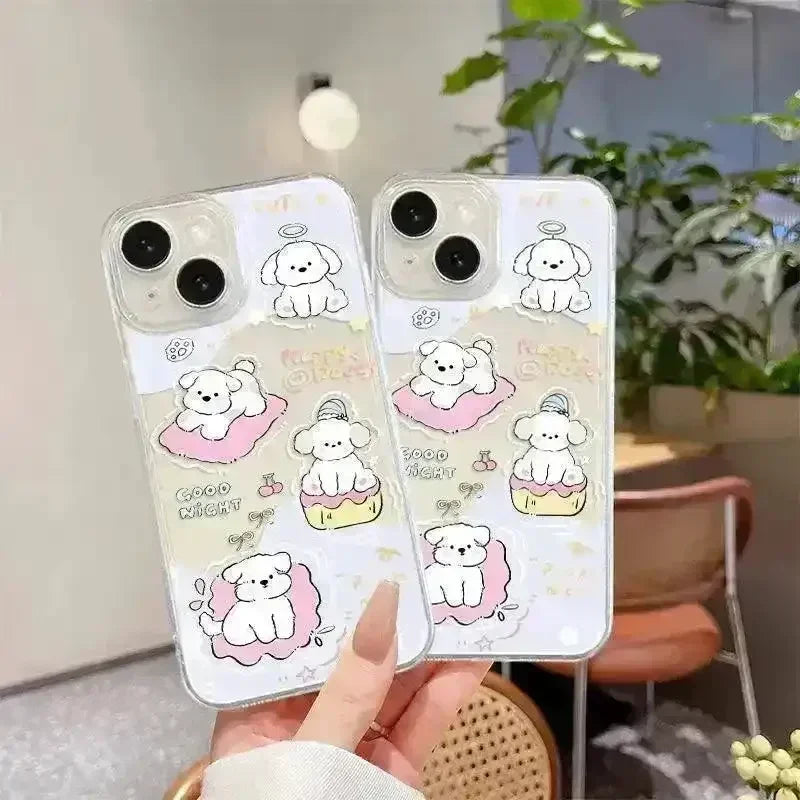 Cute Good Night Dog Phone Case (For iPhones) - Bear Hugs