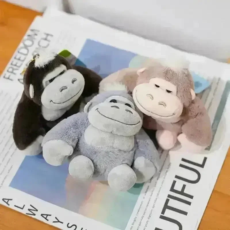 Cute Gorilla Plush Keychain - Bear Hugs