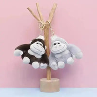 Cute Gorilla Plush Keychain - Bear Hugs