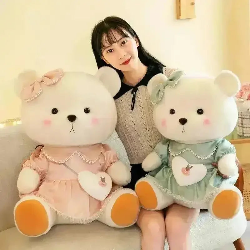 Cute Lady Bear With Heart Bag - Bear Hugs