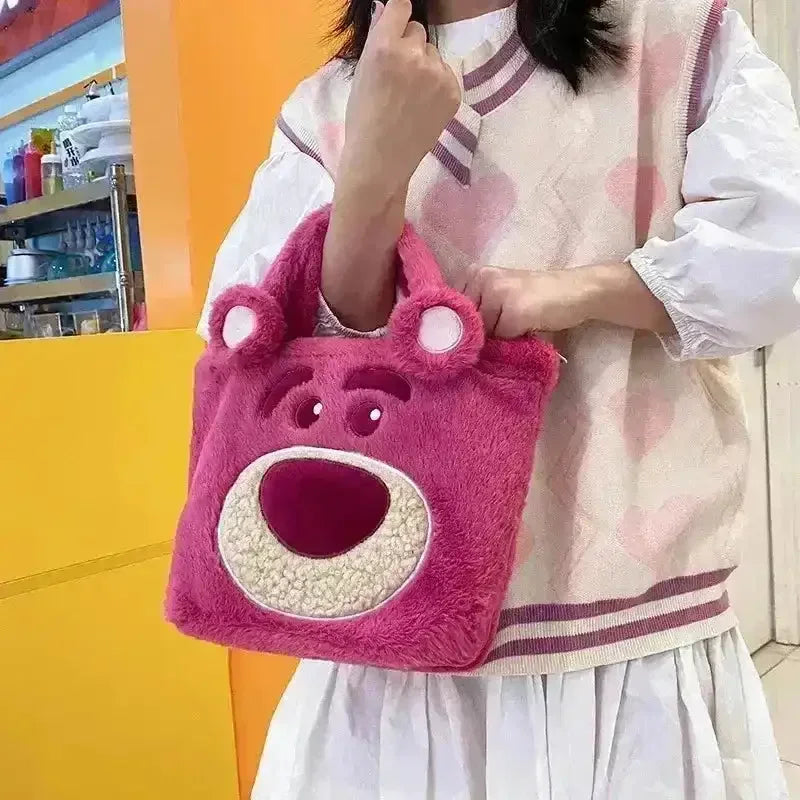 Cute Lotso and Daisy Plush Handbag - Bear Hugs