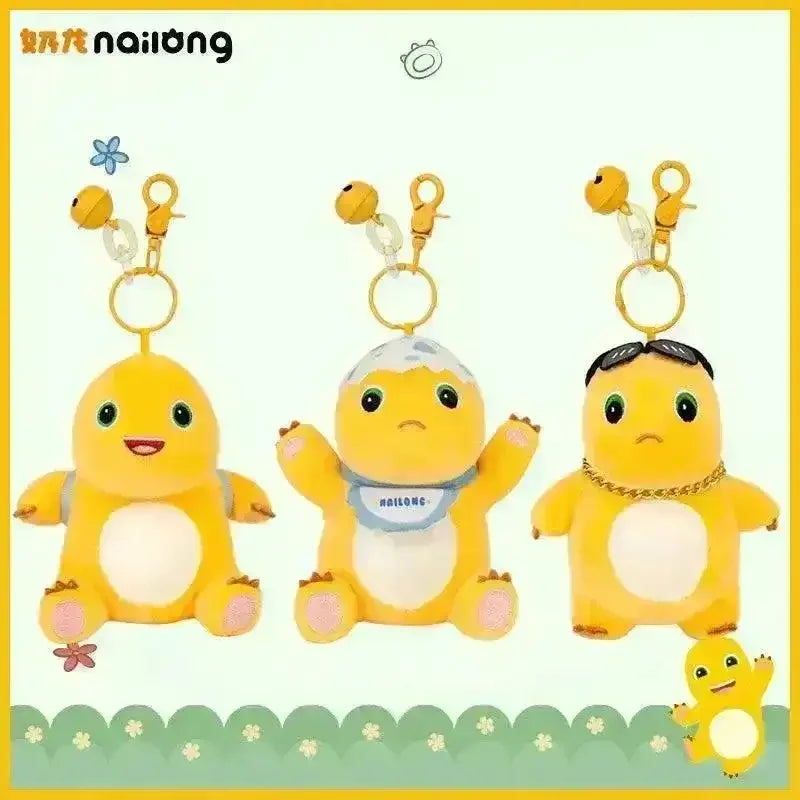 Cute Milk Dragon Plush Keychain - Bear Hugs