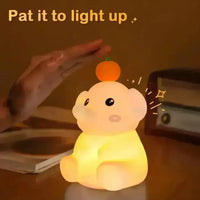 Cute Orange Elephant Night Light - Bear Hugs
