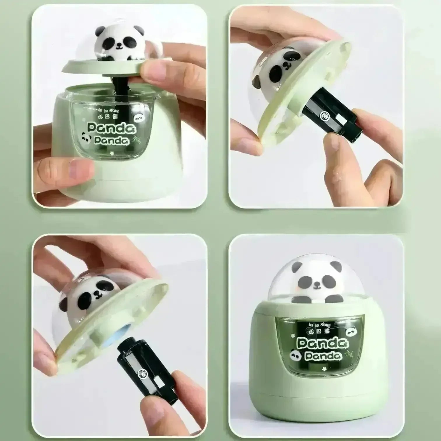 Cute Panda Battery Operated Sharpener - Bear Hugs