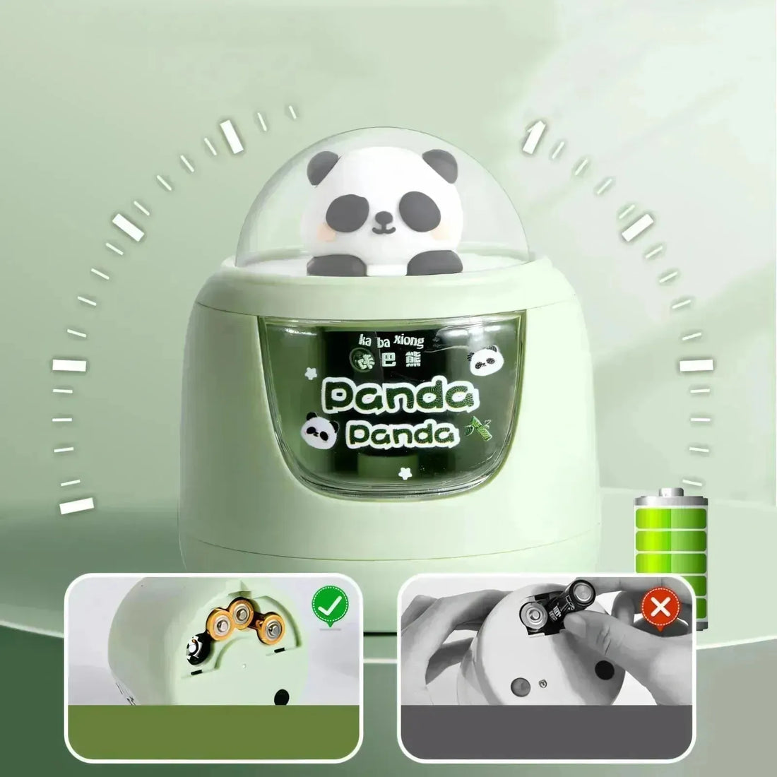 Cute Panda Battery Operated Sharpener - Bear Hugs