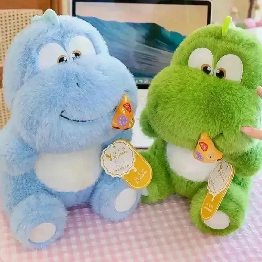 Cute Pizza Eating Dinosaur Plushie - Bear Hugs