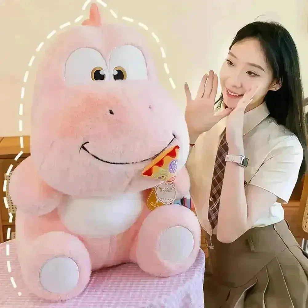 Cute Pizza Eating Dinosaur Plushie - Bear Hugs