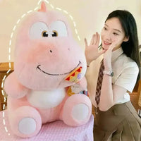 Cute Pizza Eating Dinosaur Plushie - Bear Hugs