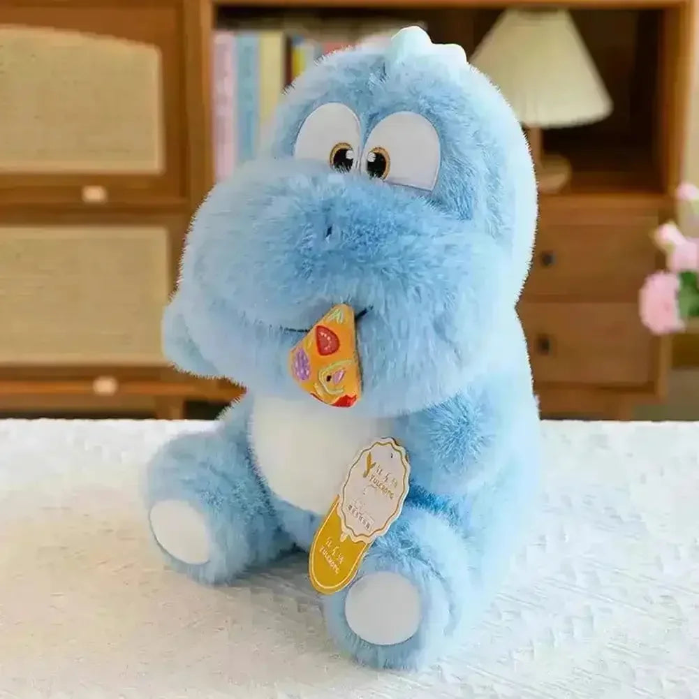 Cute Pizza Eating Dinosaur Plushie - Bear Hugs