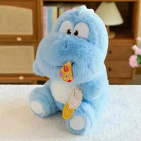 Cute Pizza Eating Dinosaur Plushie - Bear Hugs