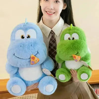 Cute Pizza Eating Dinosaur Plushie - Bear Hugs