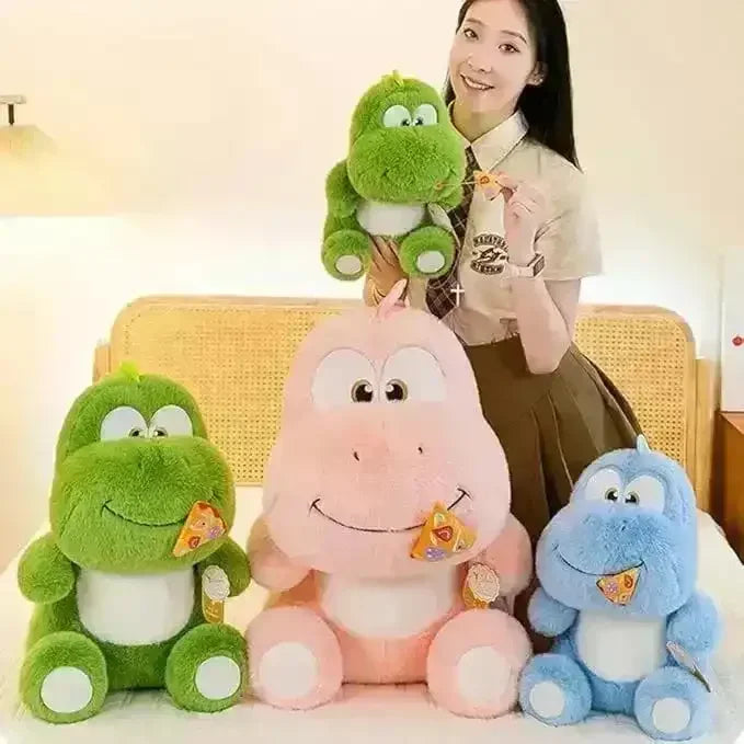 Cute Pizza Eating Dinosaur Plushie - Bear Hugs