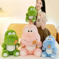 Cute Pizza Eating Dinosaur Plushie - Bear Hugs