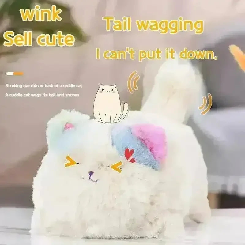 Cute Plush Electric Cuddle Cat and Dog Toy - Bear Hugs