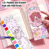 Cute Princess Watercolor Coloring Book - Bear Hugs