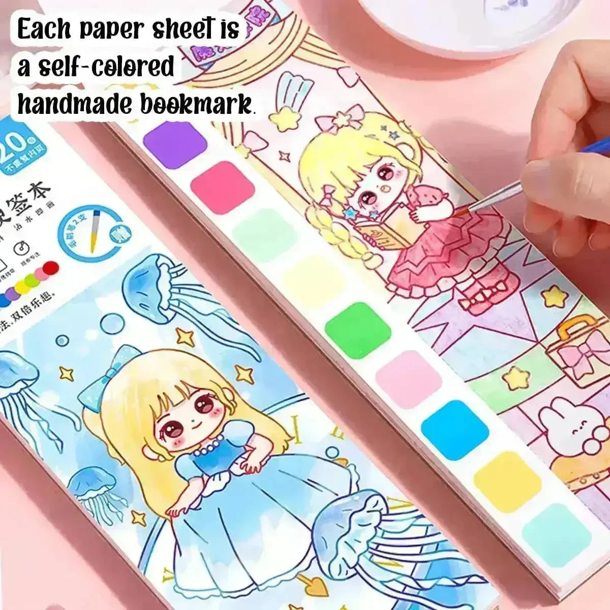 Cute Princess Watercolor Coloring Book - Bear Hugs