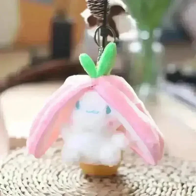 Cute Reversible Fruit Cinnamoroll Plush Keychain - Bear Hugs
