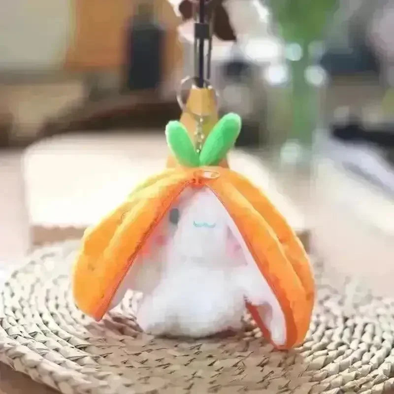 Cute Reversible Fruit Cinnamoroll Plush Keychain - Bear Hugs