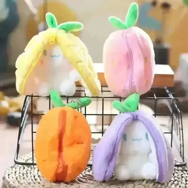 Cute Reversible Fruit Cinnamoroll Plush Keychain - Bear Hugs