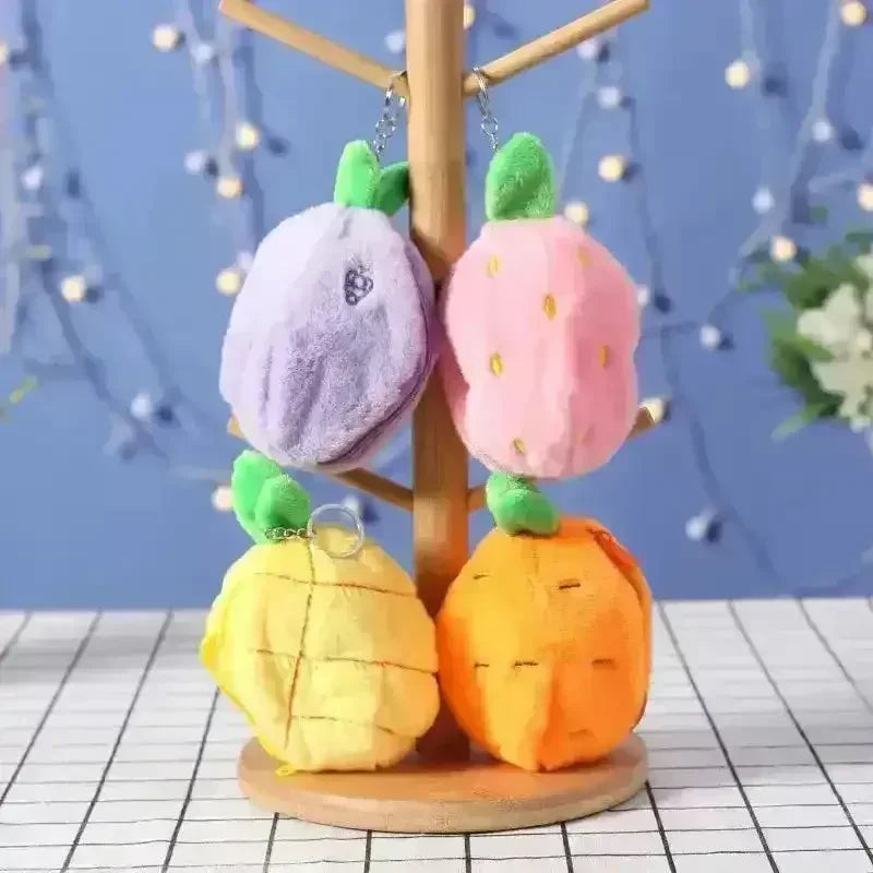 Cute Reversible Fruit Cinnamoroll Plush Keychain - Bear Hugs