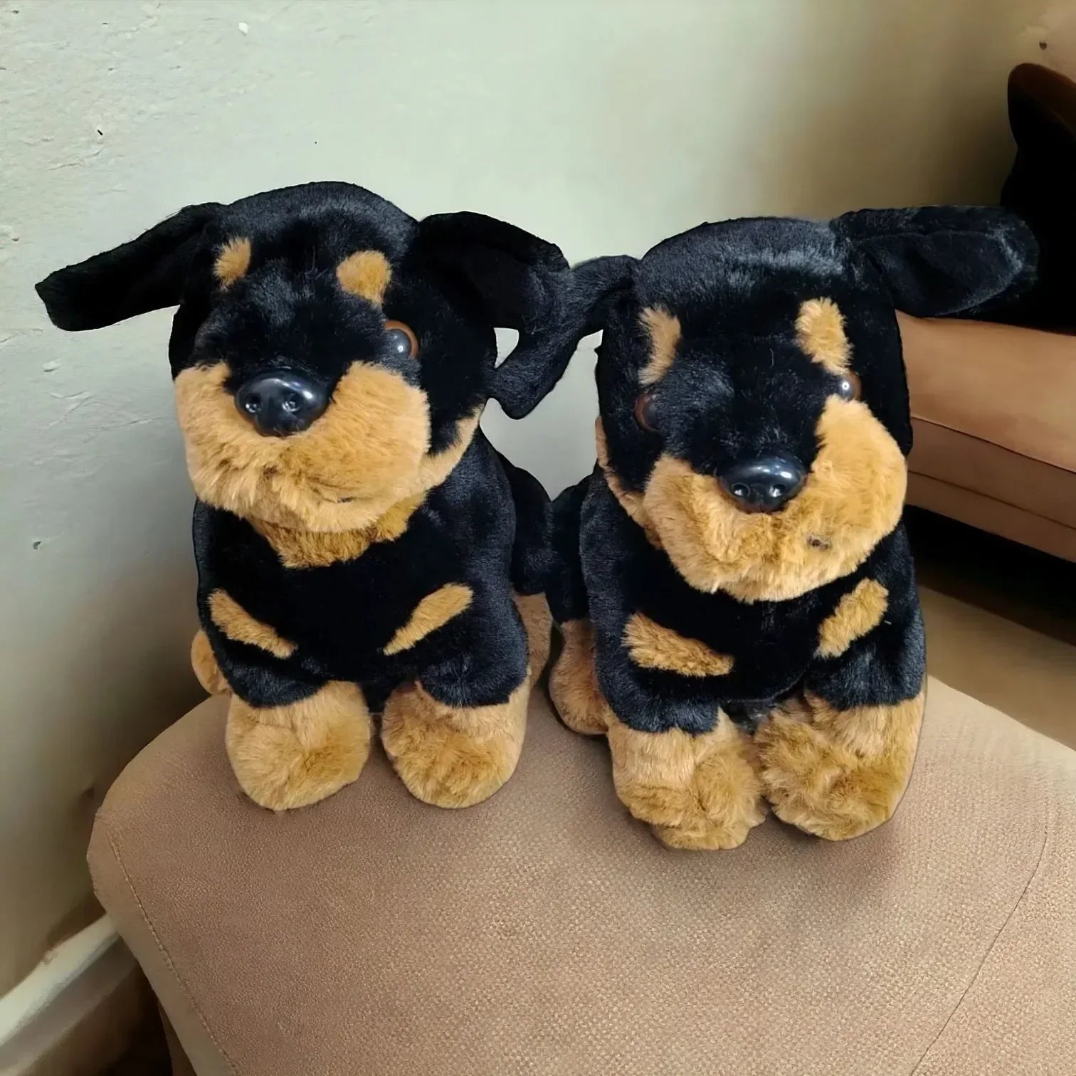 Cute Rottweiler Dog Plush Toy (35 cm)
