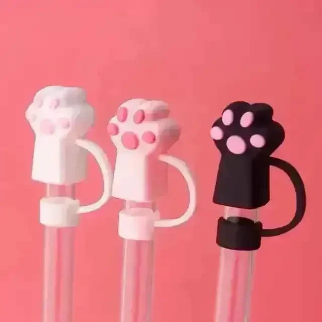Cute Silicone Straw Covers Cap for Stanley Cup (4 Pcs) - Bear Hugs