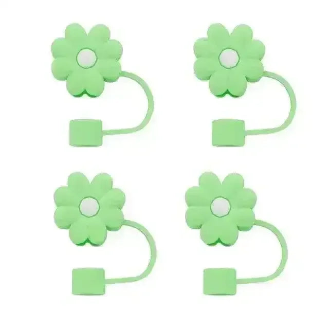 Cute Silicone Straw Covers Cap for Stanley Cup (4 Pcs) - Bear Hugs