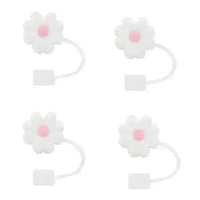 Cute Silicone Straw Covers Cap for Stanley Cup (4 Pcs) - Bear Hugs