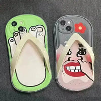 Cute Slippers Phone Case (For iPhones) - Bear Hugs