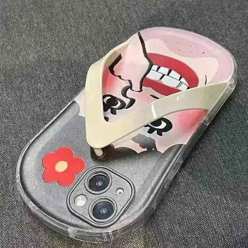 Cute Slippers Phone Case (For iPhones) - Bear Hugs