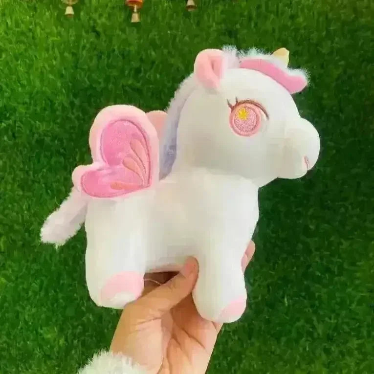 Cute Unicorn Embroidered Wings Plushie (25 cm) - Bear Hugs
