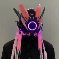 Cyberpunk LED Cosplay Helmet Mask - Bear Hugs