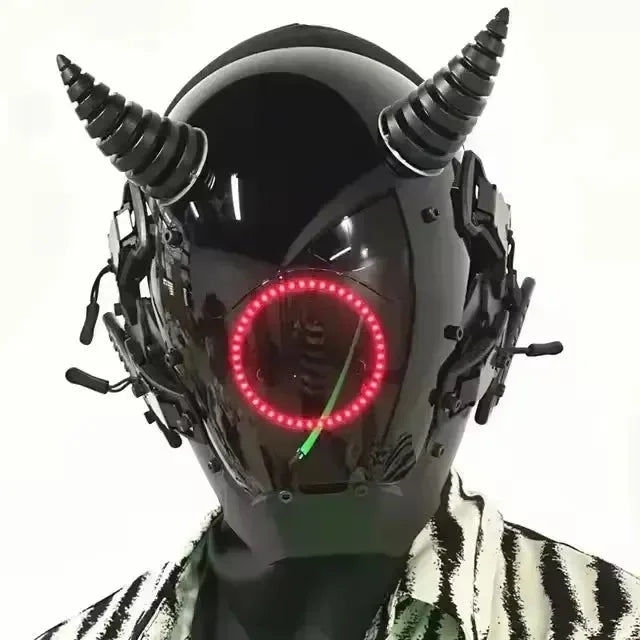 Cyberpunk LED Cosplay Helmet Mask - Bear Hugs