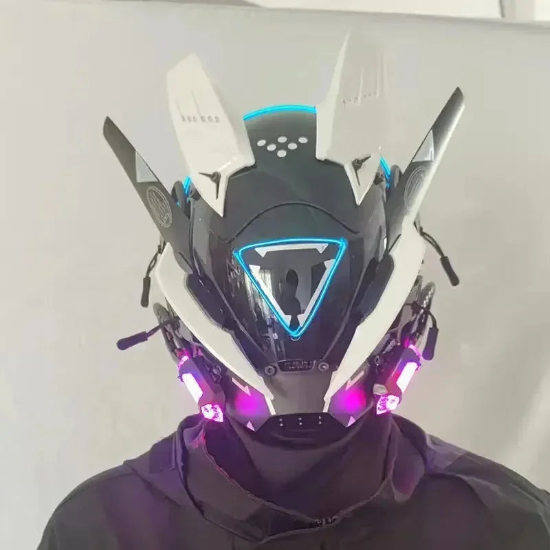 Cyberpunk LED Cosplay Helmet Mask - Bear Hugs