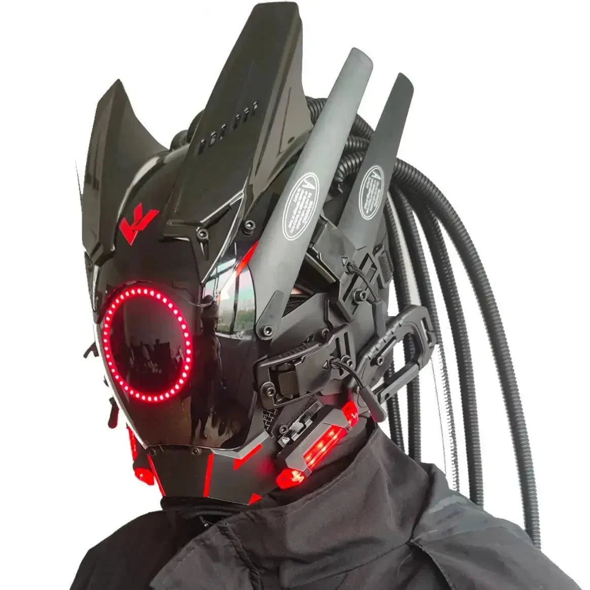 Cyberpunk LED Cosplay Helmet Mask - Bear Hugs