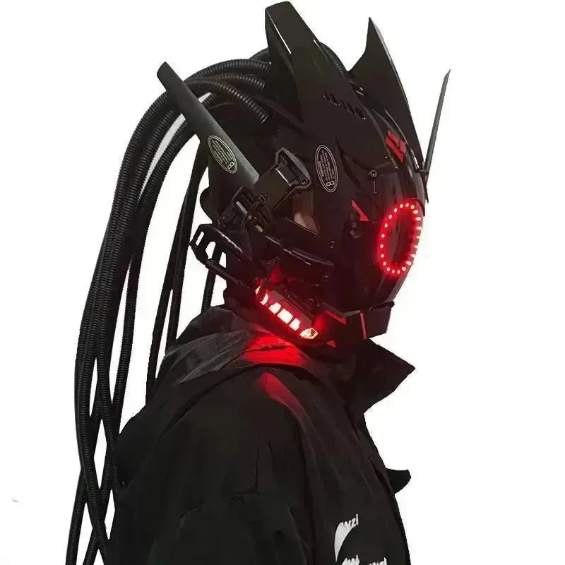 Cyberpunk LED Cosplay Helmet Mask - Bear Hugs