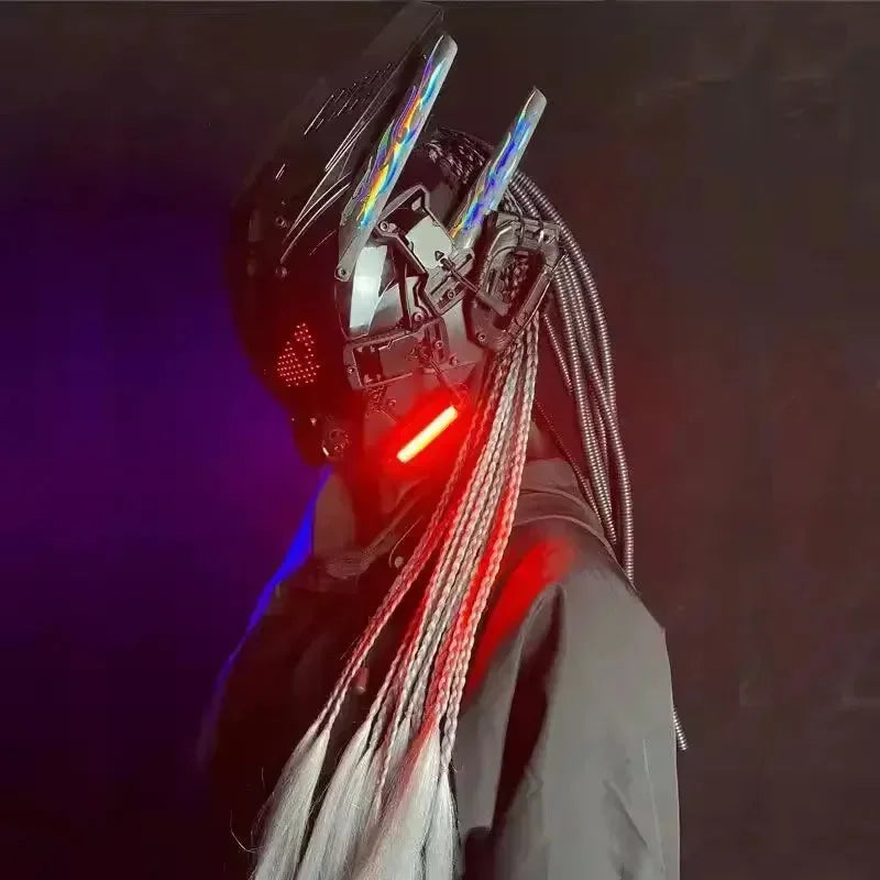 Cyberpunk LED Cosplay Helmet Mask - Bear Hugs