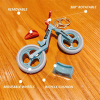 Cycle-Path Miniature Bicycle Keychain - Bear Hugs