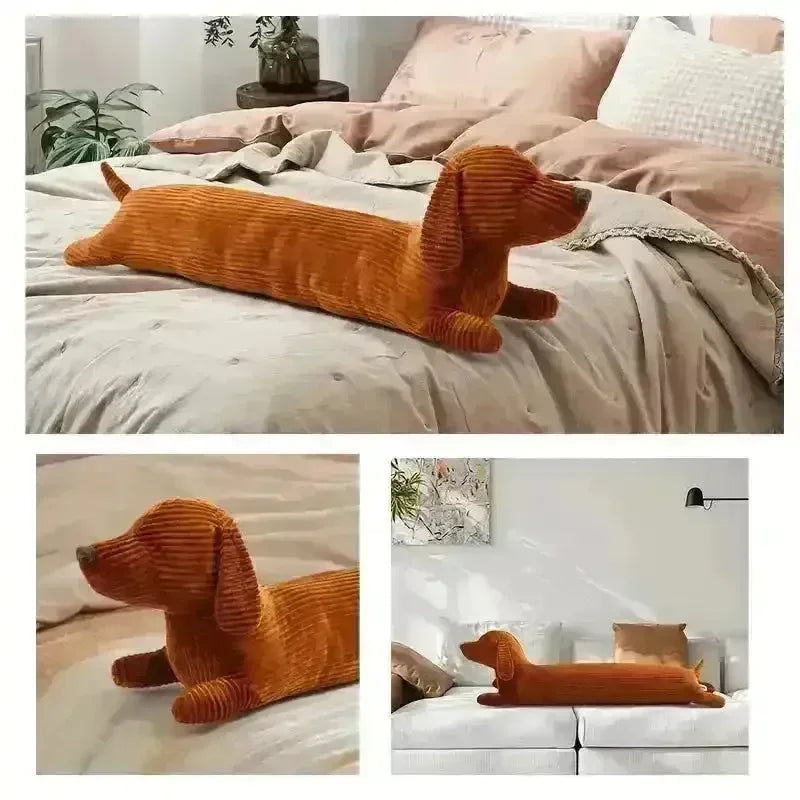 Dachshund Long Throw Pillow (120 cm) - Bear Hugs