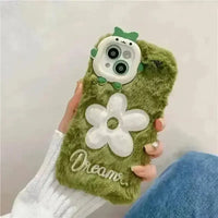 Daisy Flower Plush Phone Case (For iPhones) - Bear Hugs