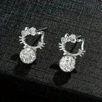 Dazzling Hello Kitty Stud Earrings - Bear Hugs