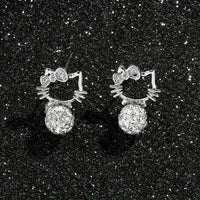 Dazzling Hello Kitty Stud Earrings - Bear Hugs