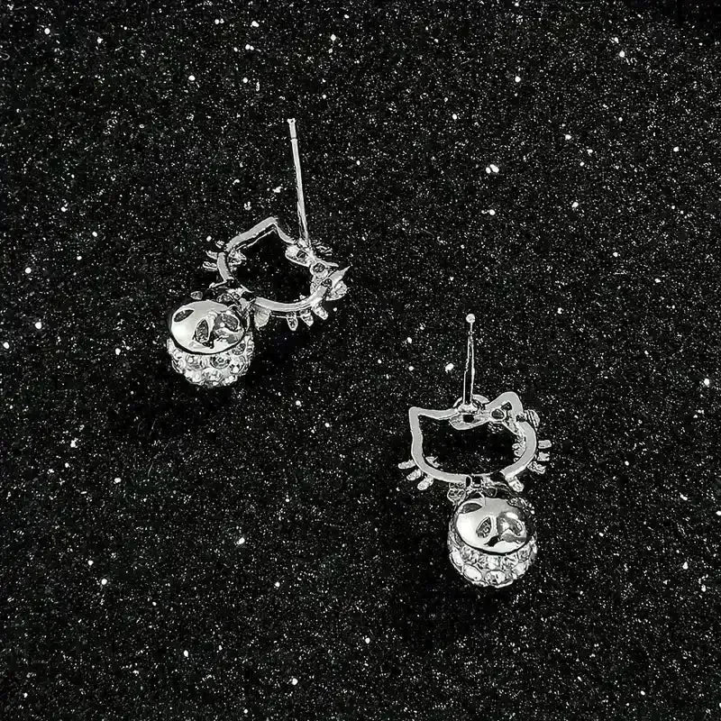Dazzling Hello Kitty Stud Earrings - Bear Hugs